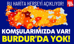 Komşularda Var, Burdur’da Yok! Sosyal Medya Bu Haritayı Konuşuyor