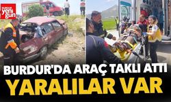 Burdur'da Araç Taklı Attı Yaralılar Var
