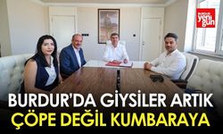 Burdur’da Giysiler Çöpe Değil Kumbaraya