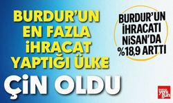 Burdur’un En Fazla İhracat Yaptığı Ülke Çin Oldu