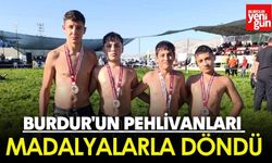 Burdur'un Pehlivanları Madalyalarla Döndü