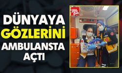 Dünyaya gözlerini ambulansta açtı