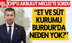Burdur'da Et ve Süt Kurumu neden yok? Akbulut Meclis'te sordu