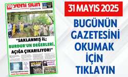 31 MAYIS 2025 CUMARTESİ BURDUR YENİ GÜN GAZETESİ SAYFALARI