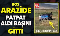 Boş Arazide Patpat Aldı Başını Gitti