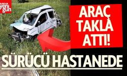 Hafif Ticari Araç Şarampole Yuvarlandı!