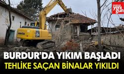 Burdur’da 19 Tehlikeli Yapı Yıkıldı