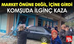 Market Önüne Değil, İçine Girdi