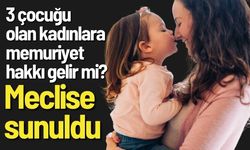 Meclise Yeni Teklif 3 Çocuğu Olan Anne Memur Olsun