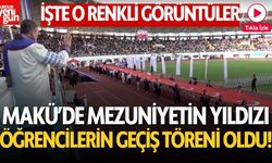 MAKÜ'de Mezuniyetin Yıldızı Geçiş Töreni Oldu