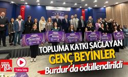 Burdur'da  Genç Beyinler Ödüllendirildi