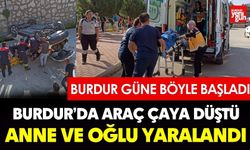 Burdur’da Araç Çaya Düştü