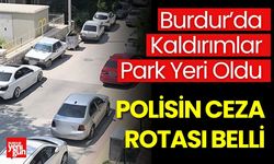 Burdur'da Kaldırımlar Park Yeri Oldu