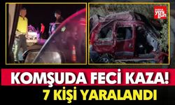 Komşuda Feci Kaza! 7 Kişi Yaralandı