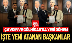 MHP Çavdır ve Gölhisar’da Yeni Dönem: Başkanlık Görevine Yeni İsimler Atandı