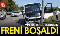 Minibüs Yolcu Doluyken Freni Boşaldı