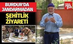 Burdur'da jandarmadan şehitlik ziyareti