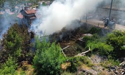 GÜNCELLEME - Antalya'da otluk alanda çıktıktan sonra evlere sıçrayan yangın söndürüldü