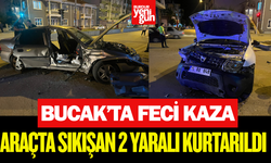 Bucak'ta Feci Kaza: 2 Kişi Yaralandı