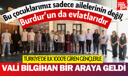 Burdur Valisi Bilgihan, Türkiye 1000’ine Giren Gençleri Ödüllendirdi