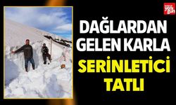 Dağlardan Gelen Karla Serinletici Tatlı