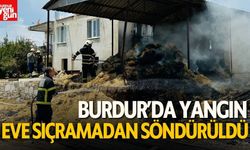 Burdur'da Evin Bahçesinde Yangın Çıktı!