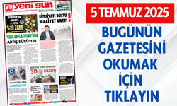 5 TEMMUZ 2025 CUMARTESİ BURDUR YENİ GÜN GAZETESİ SAYFALARI