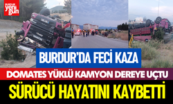 Domates Yüklü Kamyon Dereye Uçtu: Sürücü Hayatını Kaybetti