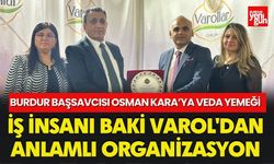 Burdur Başsavcısı Osman Kara’ya Veda Yemeği
