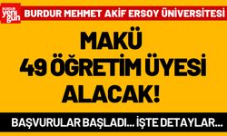 MAKÜ 49 Öğretim Üyesi Alacak! Başvurular Başladı