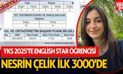 YKS 2025’te English Star Öğrencisi Nesrin Çelik, YDT’de İlk 3000’de