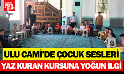 Burdur Ulu Cami'de Çocuk Sesleri: Kur'an Kursuna Yoğun İlgi