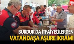 Burdur'da İtfaiyecilerden Aşure İkramı