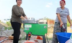 Antalya’da Kadınlara Salça Makinesi Desteği