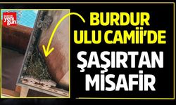 Burdur Ulu Camii’de Şaşırtan Misafir