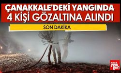 Çanakkale’deki yangında dört kişi gözaltında