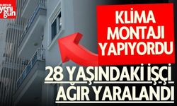 Klima Montajı Yapıyordu… Genç İşçi Ağır Yaralandı