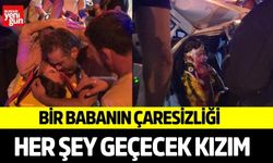 Korkunç Kaza! Baba Yaralı Çocuklarına Koştu