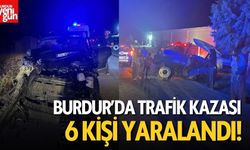 Burdur'da Trafik Kazası: 6 Yaralı
