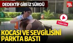 Eşini Parkta Bastı! Saçından Sürükledi