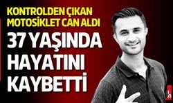 Kontrolden Çıkan Motosiklet Can Aldı