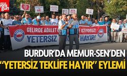 Burdur'da Memur-Sen’den “Yetersiz Teklife Hayır” Eylemi