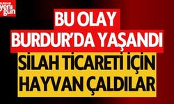 Bu Olay Burdur'da Yaşandı! Silah Ticareti İçin Hayvan Çaldılar