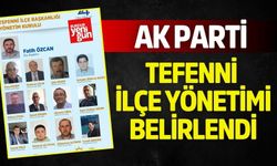 AK Parti Tefenni İlçe Yönetimi Belirlendi