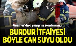 Anamur Yangınında Son Durumu Burdur İtfaiyesi Can Suyu Oldu