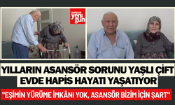 Isparta’da yaşlı çift asansör yüzünden evine hapsoldu