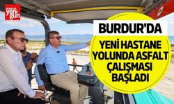 Burdur'da Yeni Hastane Yolunda Asfalt Çalışması Başladı