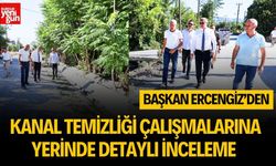 Başkan Ercengiz’den kanal temizliği çalışmalarına yerinde inceleme