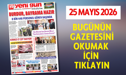 25 MAYIS 2026 PAZARTESİ BURDUR YENİ GÜN GAZETESİ SAYFALARI
