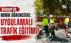 Burdur’da Minik Öğrencilere Uygulamalı Trafik Eğitimi